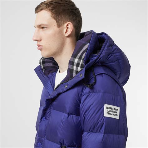 burberry blue jacket men's|Burberry men's puffer jacket.